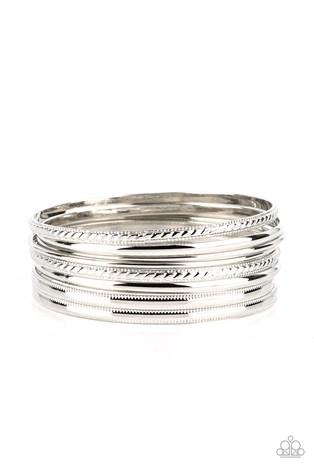 Stackable Shimmer - Silver Bracelet